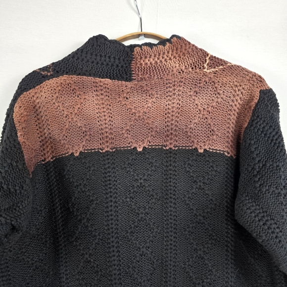 Vintage Chunky Knit Sweater Cardigan Size Large - Picture 7 of 9